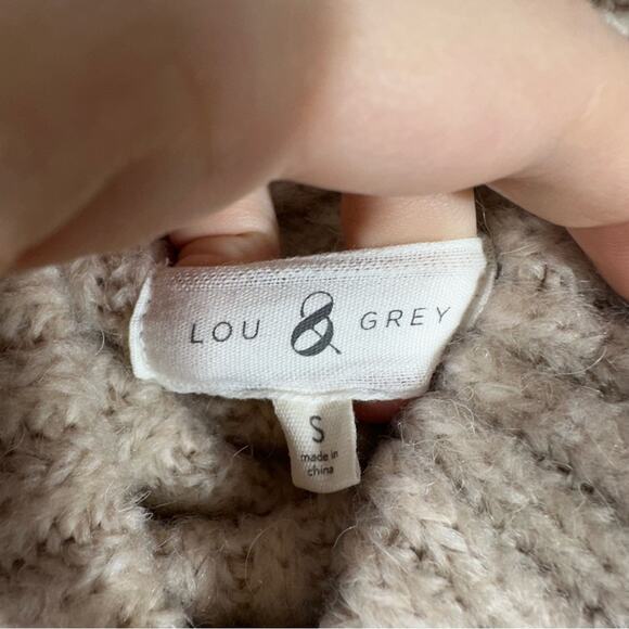 Lou & Grey LOFT Alpaca Blend Cowl Neck Size Small - Picture 4 of 8